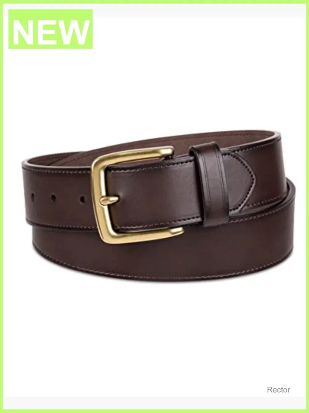 Men's Raw Edge Jean Belt Classic Buckle 1.6